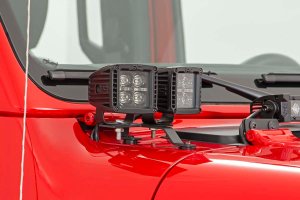 Jeep Gladiator LED Light Kit - Cowl Mount - Rough Country - Quad, 2
